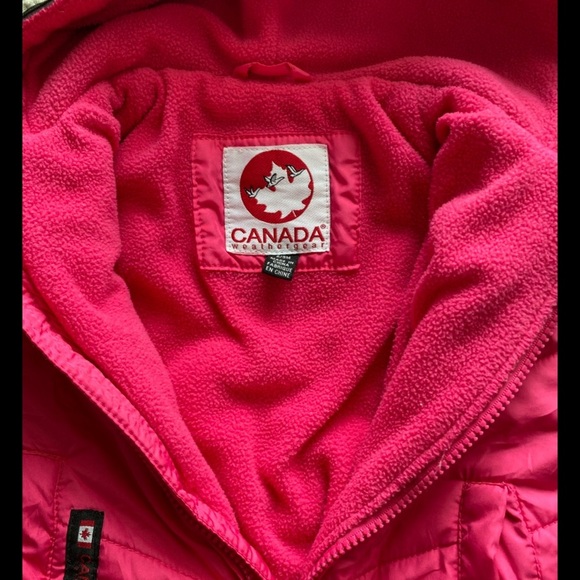 Canada Weather Kids Pink One Piece Snowsuit Infant Bunting 6-9 months - Picture 4 of 5